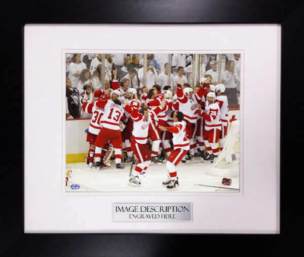 RED WINGS CELEBRATE GAME 6 WIN AT 2008 STANLEY CUP FINALS - Detroit News Photography